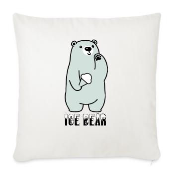 Ice Bear - Sofakissen mit Füllung 45 x 45 cm - Naturweiß  - Vorne