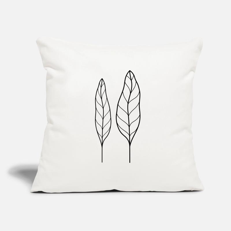 Foglia Cuscino da divano 45 x 45 cm con riempimento