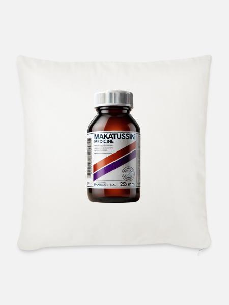 Makatussin Codiene mit modernem Design - Sofakissen mit Füllung 45 x 45 cm - Naturweiß 