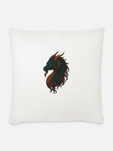 magic Dragon - Sofakissen mit Füllung 45 x 45 cm - Naturweiß
