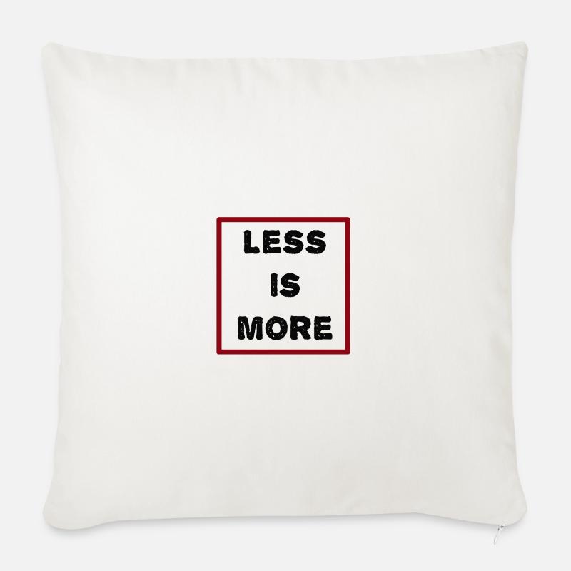 less_is_more - Sofakissen mit Füllung 45 x 45 cm - Naturweiß 