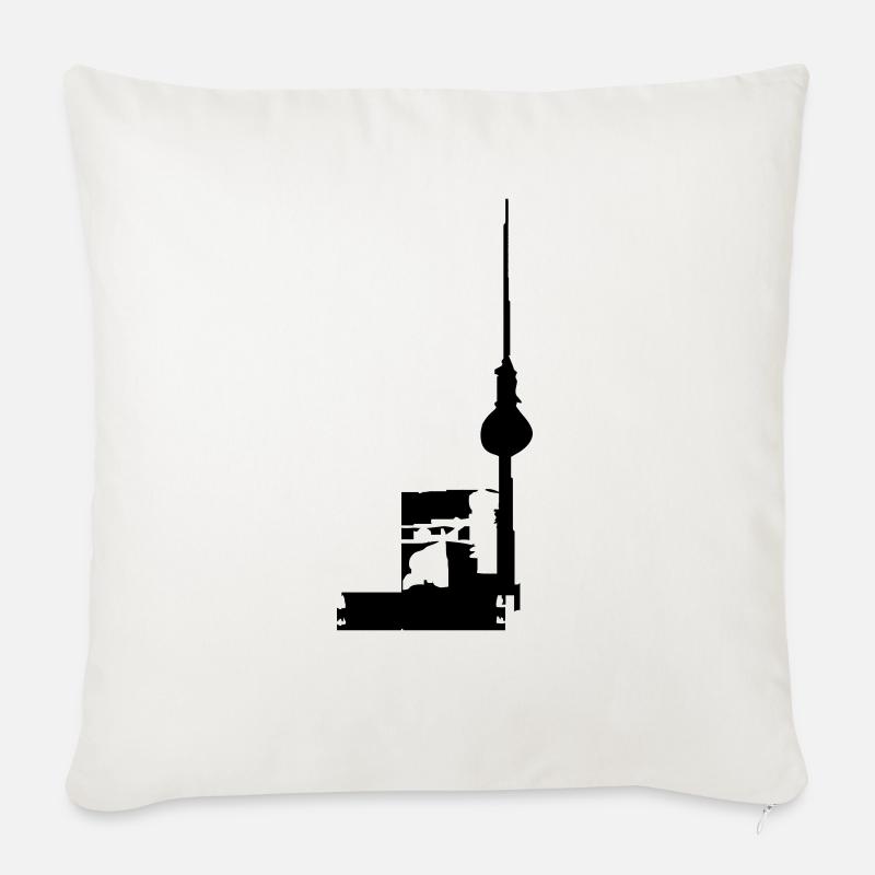 berlin - Sofakissen mit Füllung 45 x 45 cm - Naturweiß 