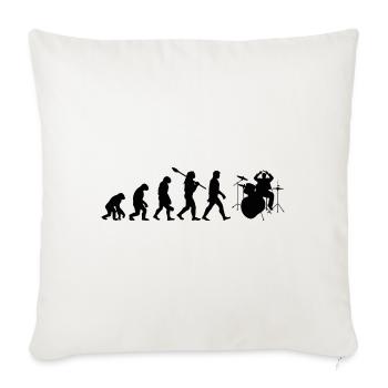 Drum évolution - Coussin et housse de 45 x 45 cm - blanc nature - Devant