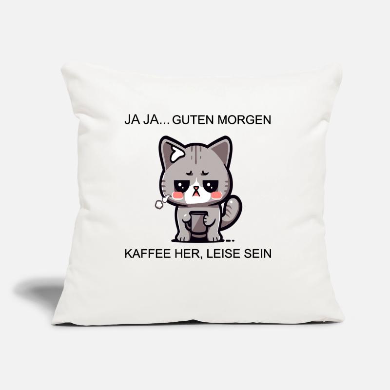 Coffecatfinal Sofakissen mit Füllung 45 x 45 cm