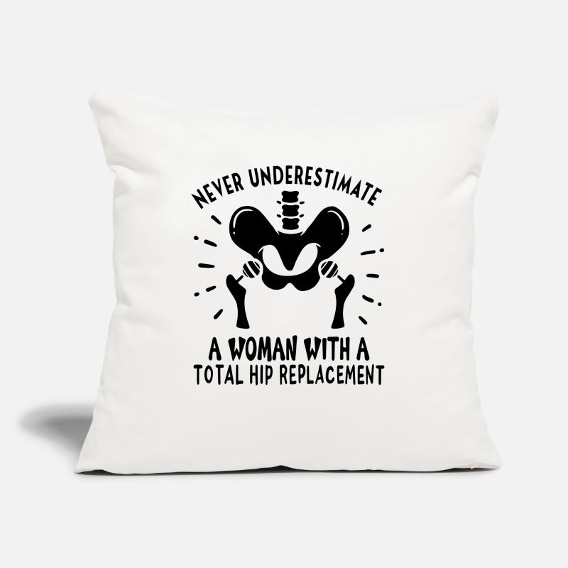 Hip Replacement Hip Surgery Post-OP Gift idea Sofa pillow with filling 45cm x 45cm
