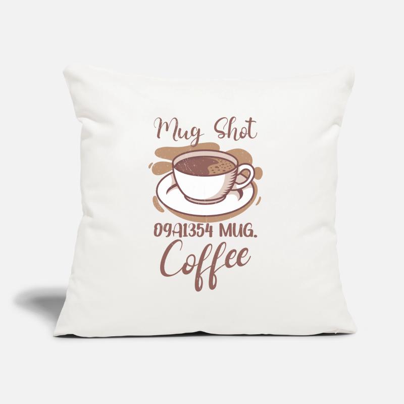 Coffee Lover Caffeine Molecule Java Latte Espresso Sofakissen mit Füllung 45 x 45 cm