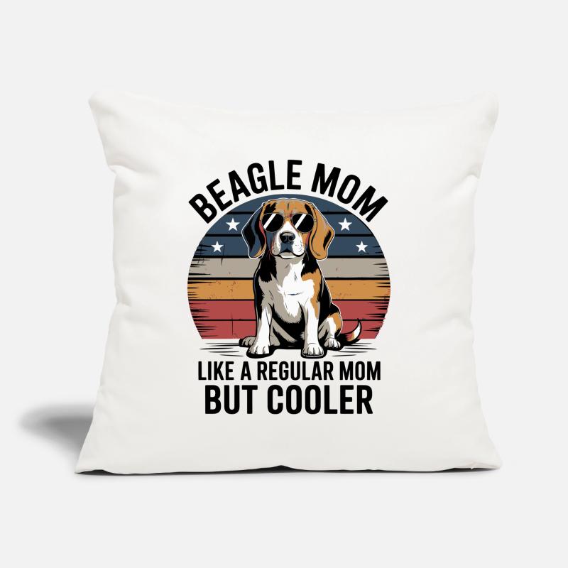 Beagle-Mutter Wie Eine Normale Mutter, Aber Cooler Sofakissen mit Füllung 45 x 45 cm