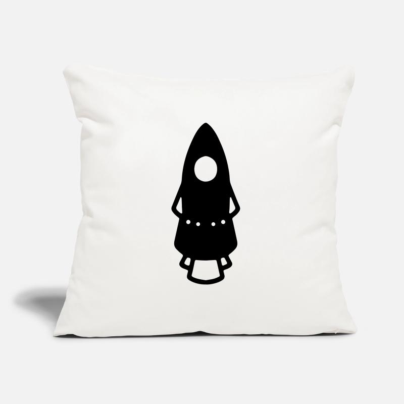 Fusée Rocket fusée Coussin et housse de 45 x 45 cm