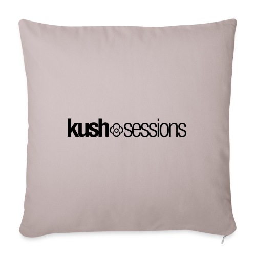 KushSessions (black logo) - Bankkussen met vulling 45 x 45 cm