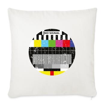 Image d’essai Rétro Vintage - Coussin et housse de 45 x 45 cm - blanc nature - Devant