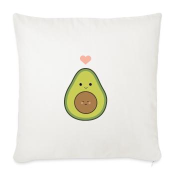 Avocado Mom - Avocado Mama - Sofa pillow with filling 45cm x 45cm - natural white - Front