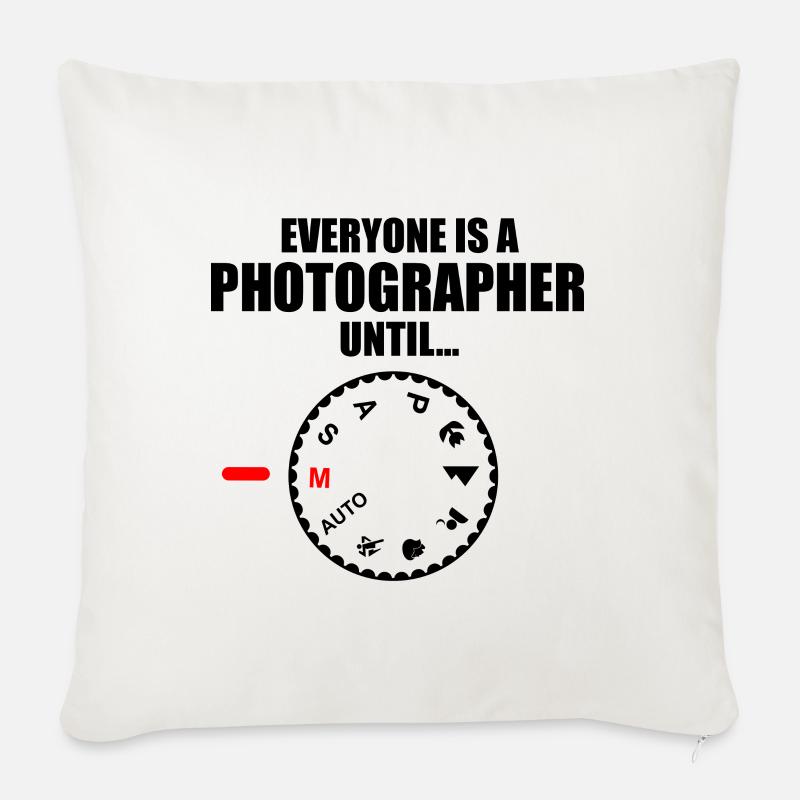 Fotograf - Sofakissen mit Füllung 45 x 45 cm - Naturweiß 