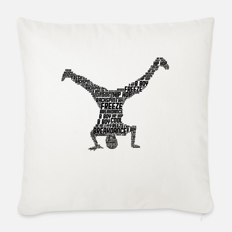Breakdance - Sofakissen mit Füllung 45 x 45 cm - Naturweiß 