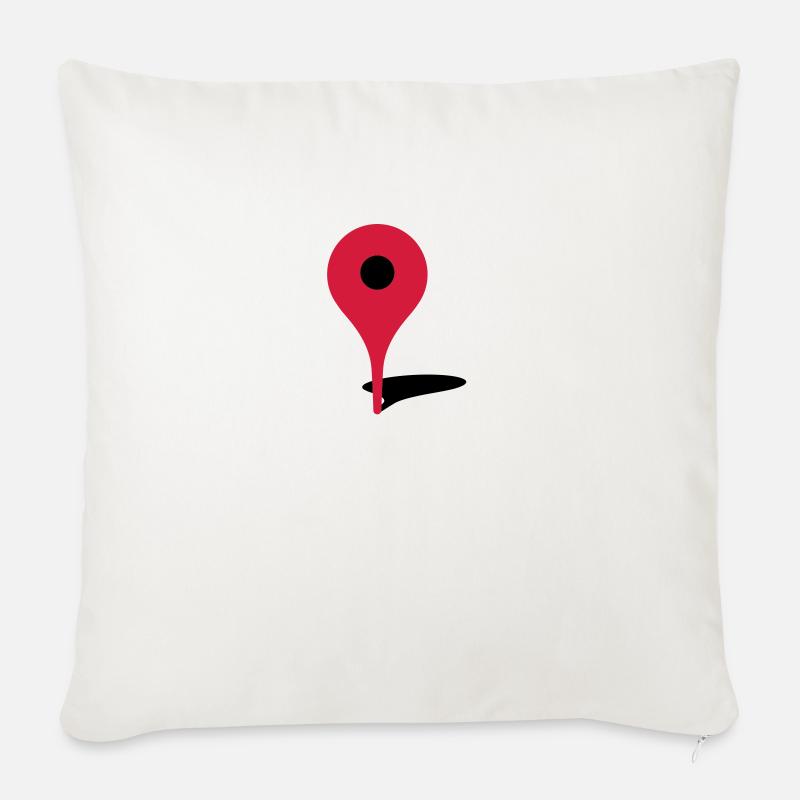 Geek - Coussin et housse de 45 x 45 cm - blanc nature