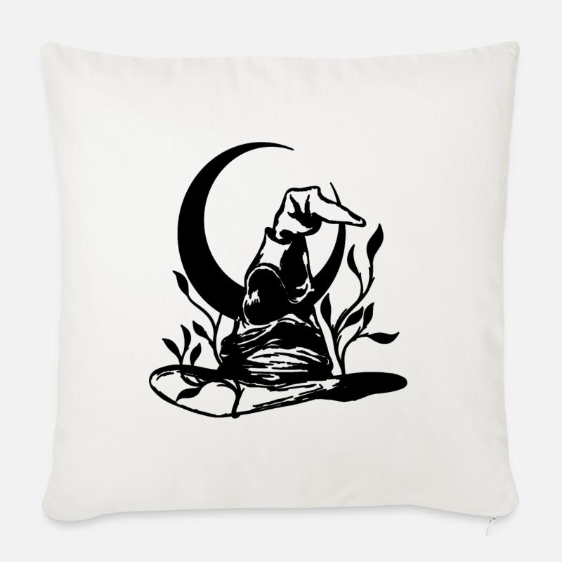 Harceler - Coussin et housse de 45 x 45 cm - blanc nature