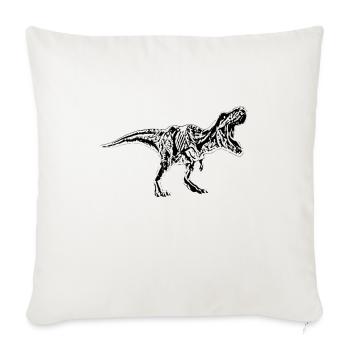 Tyrannosaurus Rex - Coussin et housse de 45 x 45 cm - blanc nature - Devant