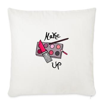 Make up - Sofa pillow with filling 45cm x 45cm - natural white - Front
