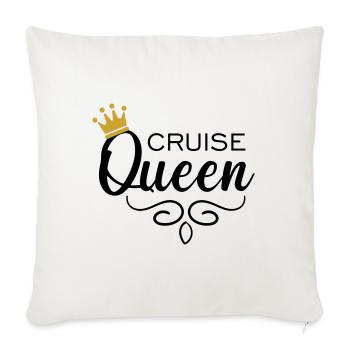 Cruise Queen - Sofakissen mit Füllung 45 x 45 cm - Naturweiß  - Vorne
