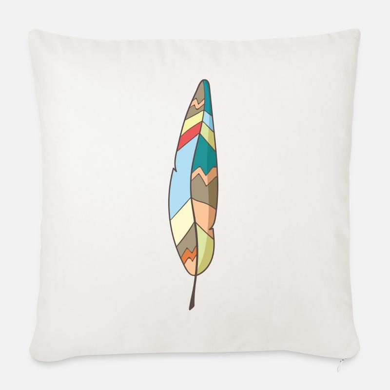 Feder - Sofakissen mit Füllung 45 x 45 cm - Naturweiß