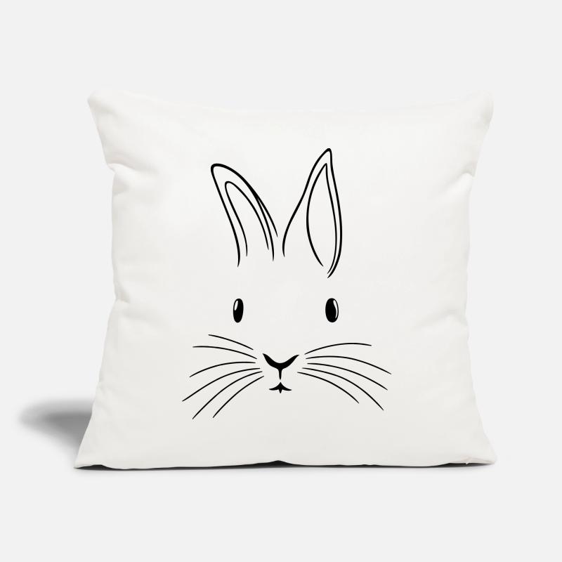 Minimalist Easter Easter Floppy Ear Sofa pillow with filling 45cm x 45cm