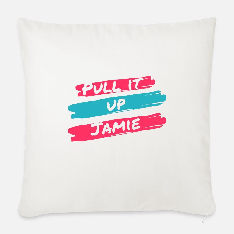 Pull it up Jamie - Sofa pillow with filling 45cm x 45cm - natural white