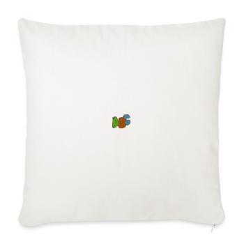 ABC - Sofa pillow with filling 45cm x 45cm - natural white - Front