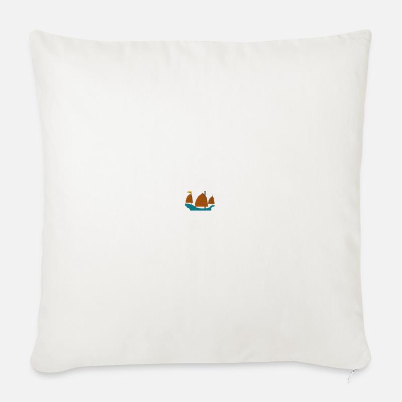 Sailing ship - Sofakissen mit Füllung 45 x 45 cm - Naturweiß 