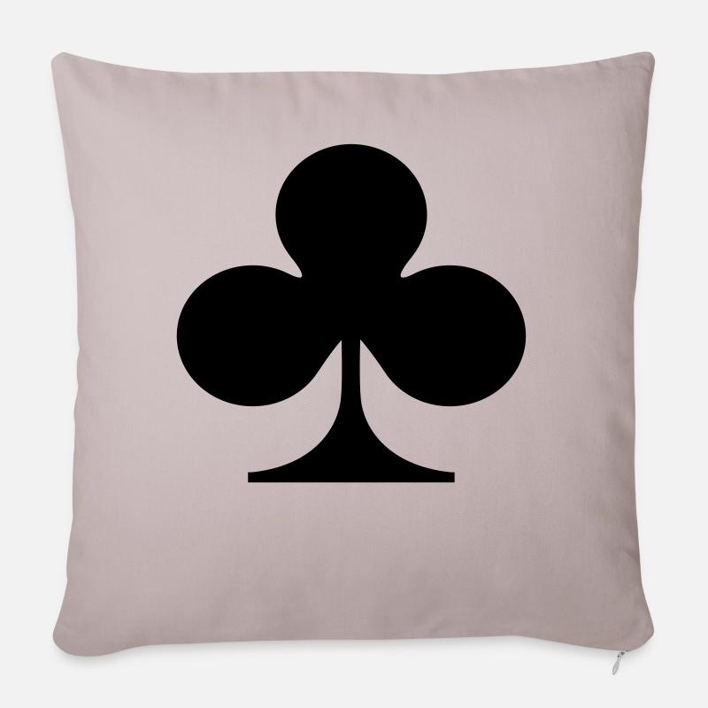 Karten - Sofakissen mit Füllung 45 x 45 cm - helles Taupe