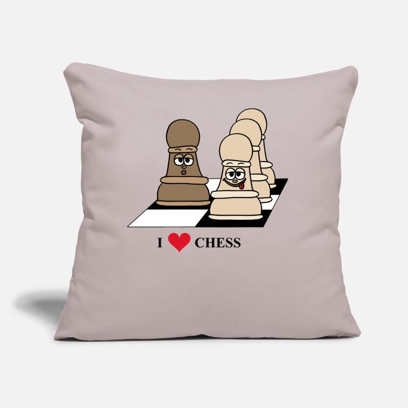 Schach, Bauer, Chess Sofakissen mit Füllung 45 x 45 cm