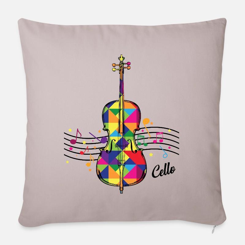 Cello - Sofakissen mit Füllung 45 x 45 cm - helles Taupe