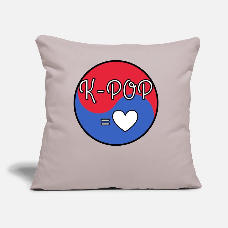 K POP c'est l'amour Coussin et housse de 45 x 45 cm