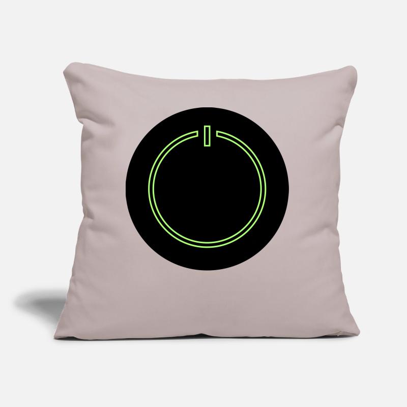 Power Button Sofa pillow with filling 45cm x 45cm