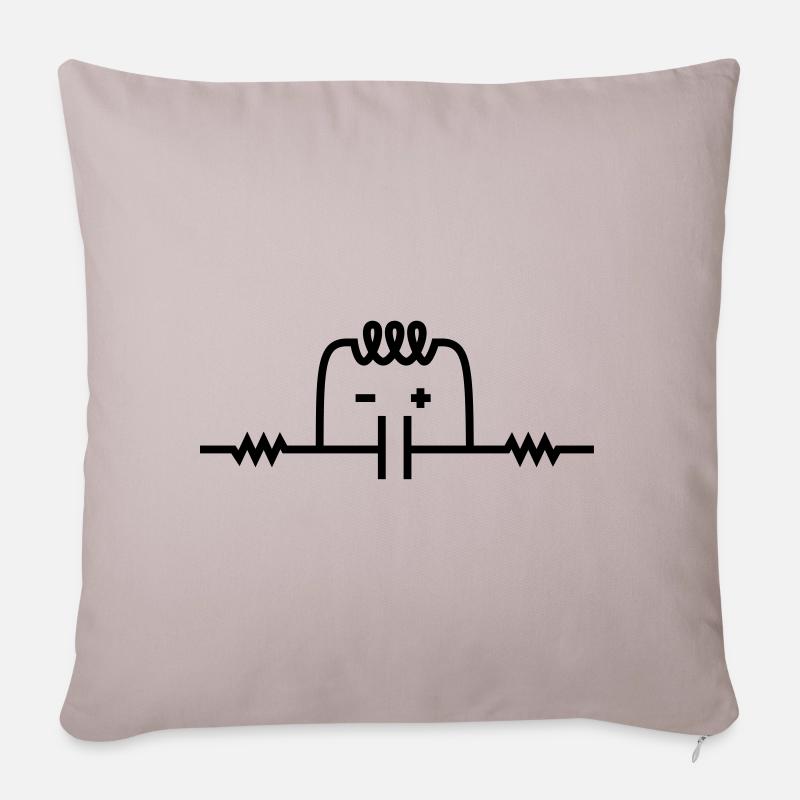 Kilroy - electronic - Sofakissen mit Füllung 45 x 45 cm - helles Taupe