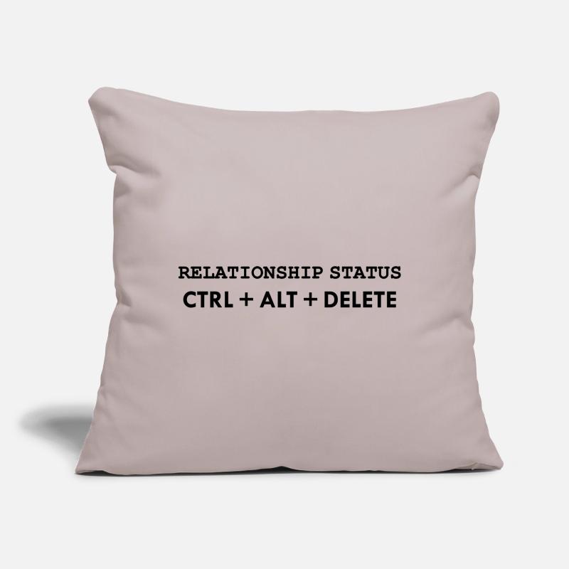 État de la relation CTRL ALT DELETE Coussin et housse de 45 x 45 cm