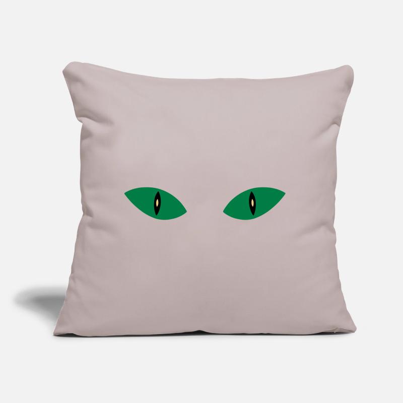 ★ Couleurs de conception modifiables ★ Deux yeux de chat Coussin et housse de 45 x 45 cm