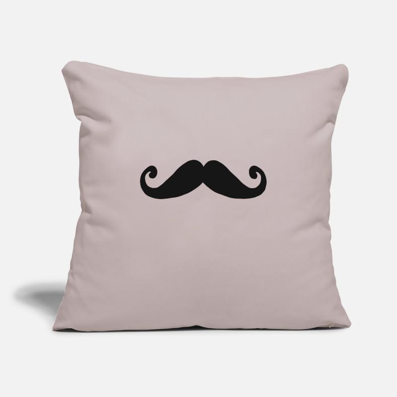 Schnauzer Bart style Schnurrbart Geschenk beard Sofakissen mit Füllung 45 x 45 cm