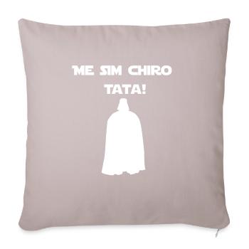 Me sim chiro Tata! (white) - Sofa pillow with filling 45cm x 45cm - light taupe - Front
