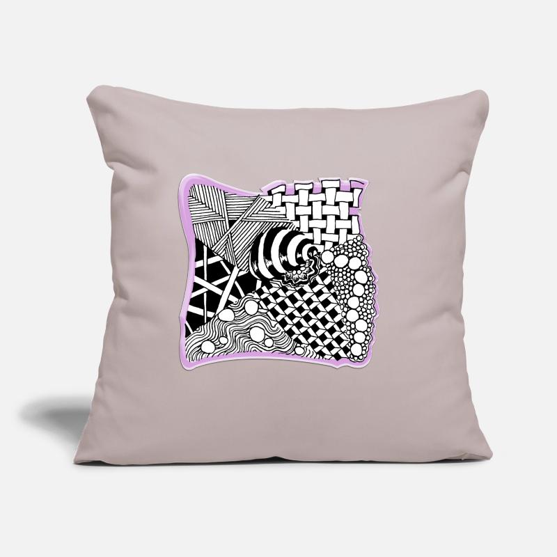 Zentangle pattern patterncontest Sofa pillow with filling 45cm x 45cm