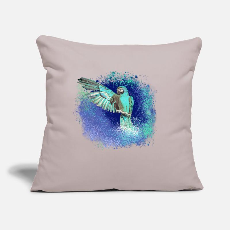 perfich ara,oiseau,graffiti,mint,bleu,brush,spray Coussin et housse de 45 x 45 cm