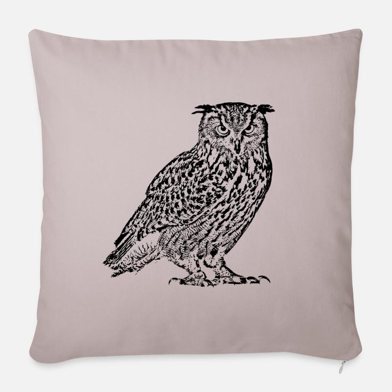 Uhu - Coussin et housse de 45 x 45 cm - taupe clair