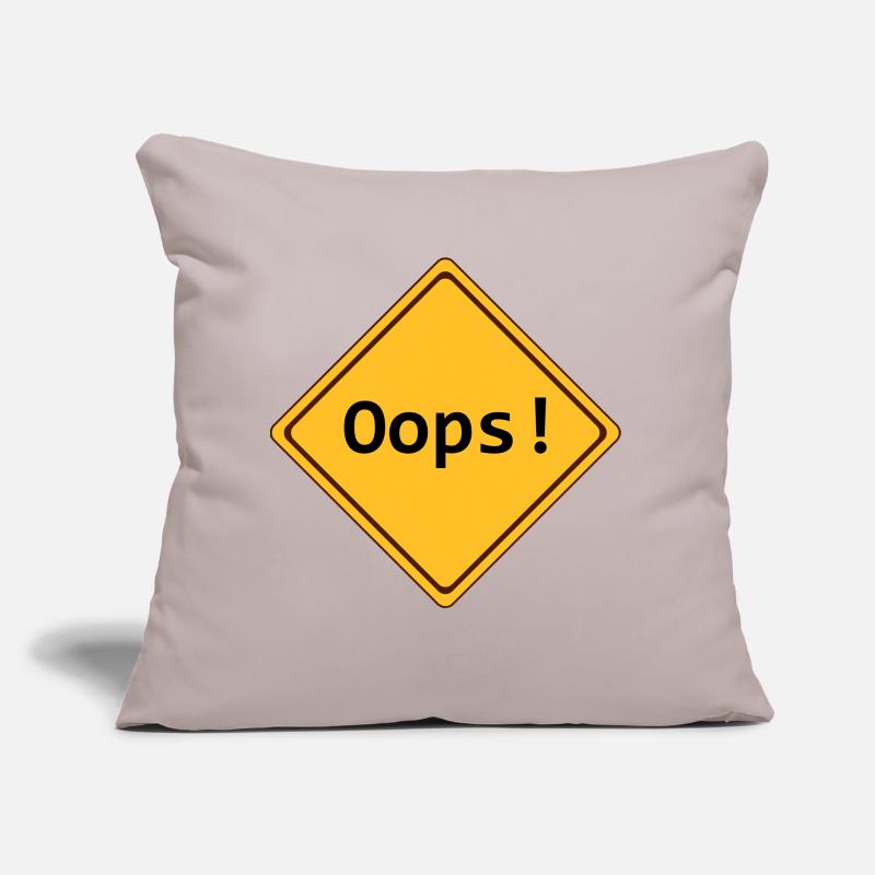 error, oops !, customizable Sofa pillow with filling 45cm x 45cm
