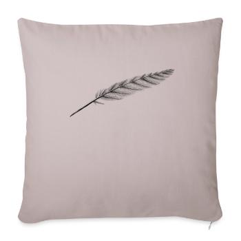 Feather of course - Sofa pillow with filling 45cm x 45cm - light taupe - Front