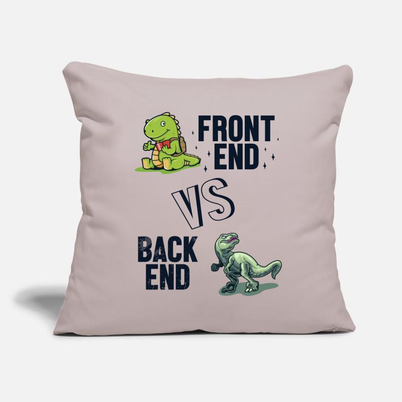 Frontend vs. Backend Developer Full Stack Sofa pillow with filling 45cm x 45cm