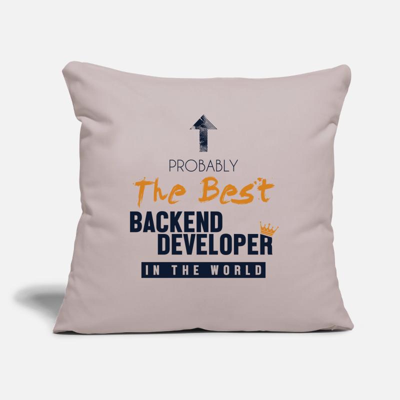 Best Backend Developer World Coder Software Sofa pillow with filling 45cm x 45cm
