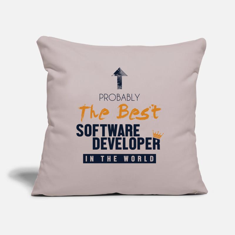 Best Software Developer World Full Stack Software Sofa pillow with filling 45cm x 45cm