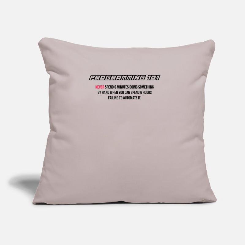 Funny automation, programming, computer science Sofa pillow with filling 45cm x 45cm