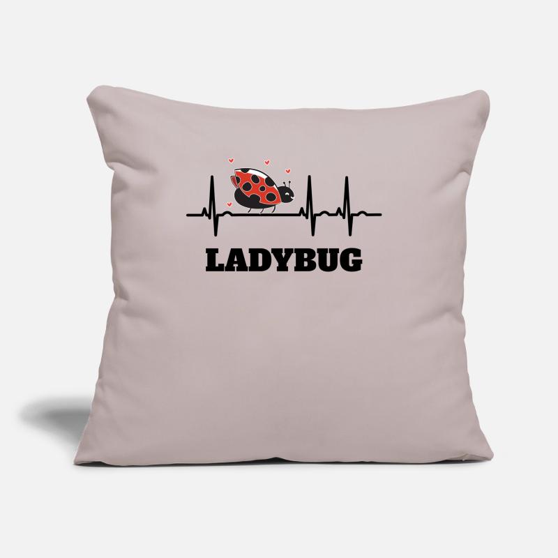 Ladybug Ladybug ECG Gift Idea Sofa pillow with filling 45cm x 45cm