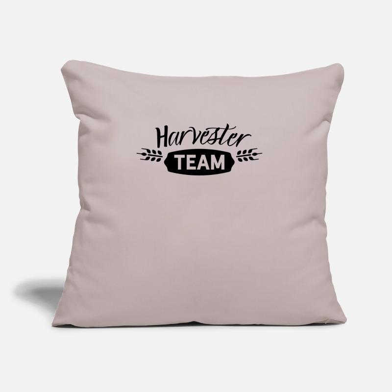 Moissonneuse-batteuse équipe machine agricole conducteur moissonneuse-batteuse Coussin et housse de 45 x 45 cm