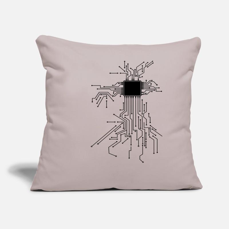 CPU Technology Nerd Computer Chip Programmer Sofa pillow with filling 45cm x 45cm