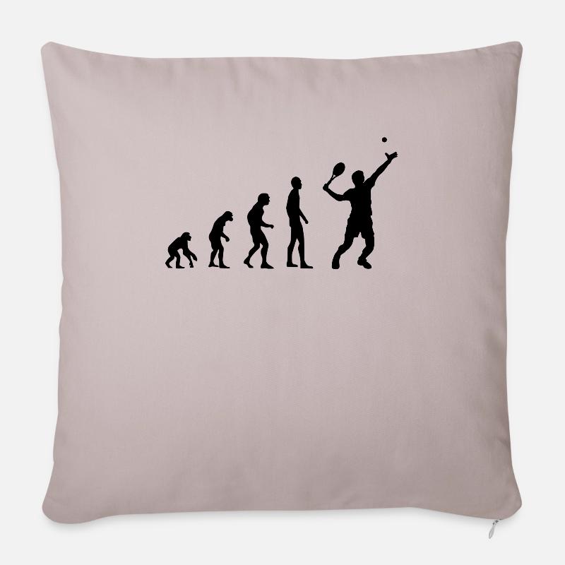 Tennis Evolution - Coussin et housse de 45 x 45 cm - taupe clair